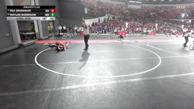 81 lbs Cons. Semi - Rex Droessler, RT Elite Wrestling vs Waylon Rozeboom, Stoughton Vikings Wrestling Club