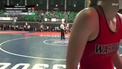 6-7A 114 Champ. Round 1 - Kaydence Seigler, Thompson HS vs Brianda Abarca-Molina, Columbia