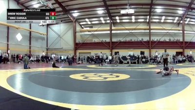 132 lbs Champ. Round 3 - Drew Roggie, St Christopher`s School vs Eric Casula, Stillwater