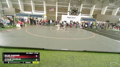 77-83 lbs Semifinal - Rylee Gardner, Grantsville WC vs Kynlee Douglas, Bear River WC