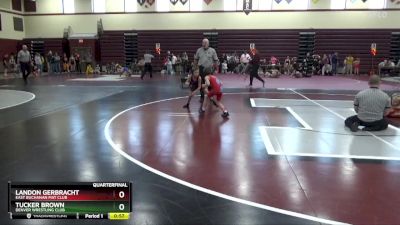 SPW-7 lbs Quarterfinal - Landon Gerbracht, East Buchanan Mat Club vs Tucker Brown, Denver Wrestling Club