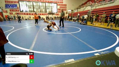 55 lbs Consi Of 4 - Knox Williams, Perry Wrestling Academy vs John MacMunn, Perry Wrestling Academy