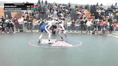 126 lbs Consi Of 8 #1 - Frank Molloy, Chelmsford vs Baysangur Imakaev, Needham