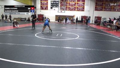 110 lbs Round 2 - Alisson Santos, Lennox BTS vs Camila Alfaro, Downey