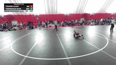 10U True Beginner - 58.6-62.6 Champ. Round 1 - Izzadine Alashi, Racine Area Wrestling Inc. vs Temperance Hicks, Gold Medal Wrestling Club, LTD