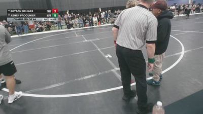 113 lbs Champ. Rd Of 64 - Asher Procunier, Michigan Premier vs Bryson Gelinas, Threestyle