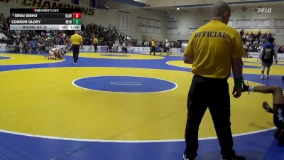 129 lbs Round Of 32 - Siraj Sidhu, Clovis North vs Connor Glory, Delbarton (NJ)