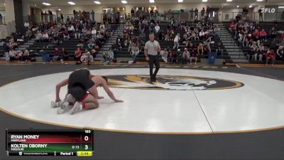 165 lbs Cons. Round 2 - Kolten Oborny, Missouri vs Ryan Money, Maryland