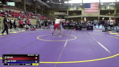 285 lbs Semifinal - Jt Kelso, IA vs Kyler Kuhn, MO