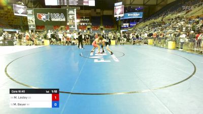 157 lbs Cons 16 #2 - Miles Lesley, GA vs Murphy Beyer, WI