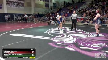 137 lbs Champ. Round 2 - Skyler Gassel, Newport Harbor vs Esmeralda Estrella, Western