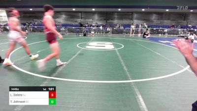 144 lbs Consi Of 32 #2 - Luke Geleta, NJ vs Thomas Johnson, SC