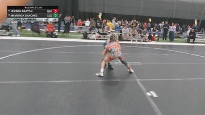 106 lbs Cons. Quarters - Jaxson Barton, Young Guns vs Maverick Sanchez, Esperanza HS