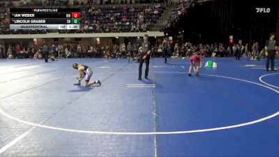 80 lbs Quarterfinal - Ian Weber, Ringers vs Lincoln Graber, Thorn Wrestling
