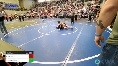 73 lbs 3rd Place - Brock Still, Bristow Youth Wrestling vs Noah Nicely, Morris Wrestling Association