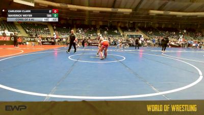 120 lbs Consi Of 8 #2 - Carleigh Clark, BullTrained vs Maverick Weyer, Tonganoxie