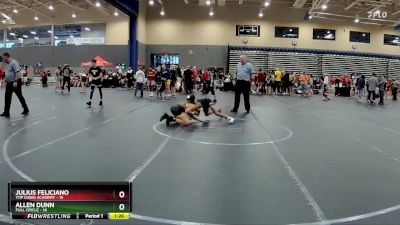 100 lbs Round 2 (4 Team) - Julius Feliciano, Top Dawg Academy vs Allen Dunn, Full Circle