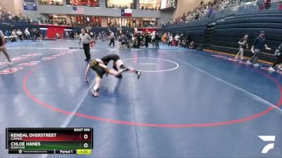 100 lbs Quarterfinal - Chloe Hanes, Klein Oak vs Kendal Overstreet, Conroe