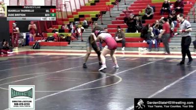 152 lbs Round 3 (4 Team) - Isabella Tauriello, Hillsborough vs Jade Britton, Bayonne