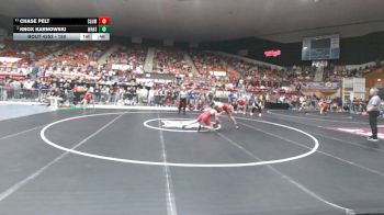 150 lbs Cons. Semi - Chase Pelt, Columbus HS vs Knox Karnowski, Wamego HS