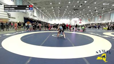107 lbs Cons. Round 2 - Kaela Gabel, Webster Thomas Wrestling Club vs Brooke Agnone, Club Not Listed