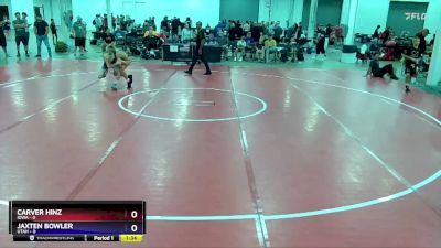 97 lbs Round 1 (8 Team) - Carver Hinz, Iowa vs Jaxten Bowler, Utah