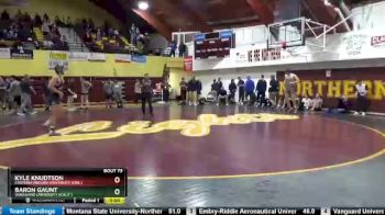 184 lbs Quarterfinal - Kyle Knudtson, Eastern Oregon University (Ore.) vs Baron Gaunt, Vanguard University (Calif.)