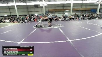 80 lbs Cons. Round 1 - Bentley Ballard, Middleton Middle School vs Isaac Martinez, South Hills Middle School