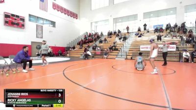 126 lbs Cons. Round 4 - Jovanni Rios, Southwest vs Ricky Angelas, Rancho Bernardo