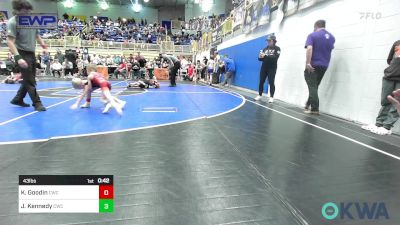 43 lbs Rr Rnd 3 - Koen Goodin, Cowboy Wrestling Club vs Jameson Kennedy, Cowboy Wrestling Club