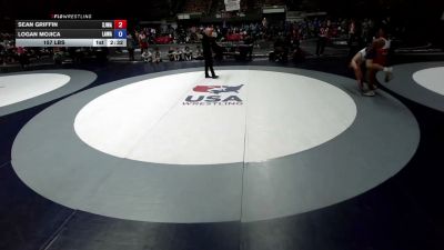 157 lbs Sean Griffin, SJWA - San Joaquin Wrestling Association vs Logan Mojica, LAWA - Los Angles Wrestling Association