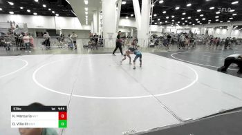 57 lbs Quarterfinal - Kaine Mercurio, No Team vs David Villa III, Southwest Stallions WC