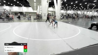 57 lbs Quarterfinal - Kaine Mercurio, No Team vs David Villa III, Southwest Stallions WC