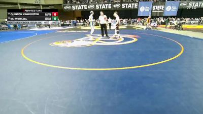 Boys 1B/2B 144 Cons. Round 1 - Eli Wentzel, Adna vs Quinton VanKooten, Napavine