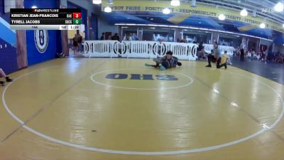 144 lbs Round 6 (8 Team) - Tyrell Jacobs, Socs vs Kristian Jean-Francois, Oakleaf WC