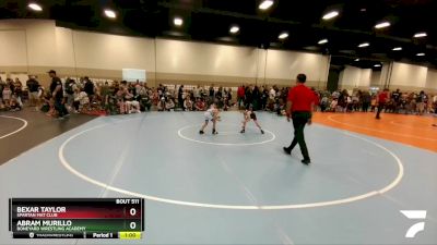 59 lbs Round 2 - Bexar Taylor, Spartan Mat Club vs Abram Murillo, Boneyard Wrestling Academy