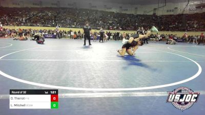 108 lbs Round Of 32 - DeKadence Theriot, F-5 Grappling vs London Mitchell, DC Girls Wrestling