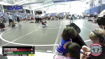 96 lbs Round 2 (4 Team) - Carter Ritchie, East Kansas Eagles Red vs EJ Turner, Slyfox Black