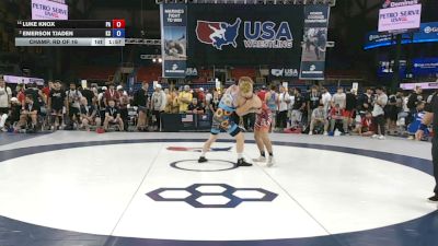 165 lbs Champ. Rd Of 16 - Luke Knox, Pennsylvania vs Emerson Tjaden, Kansas