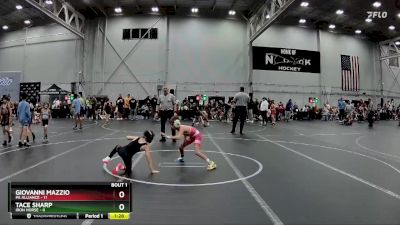 60 lbs Semis (4 Team) - Giovanni Mazzio, PA Alliance vs Tace Sharp, Iron Horse