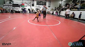 49 lbs Consolation - Daxton Moore, Black Fox Wrestling Club vs Cambrie Kelso, Tiger Trained Wrestling