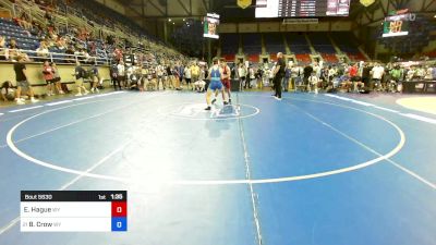 165 lbs Cons 32 #2 - Ethan Hague, WY vs Braxten Crow, WY