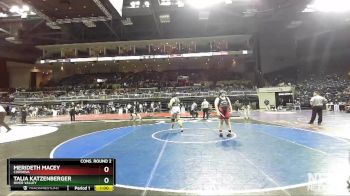 235 lbs Cons. Round 2 - Merideth Macey, Cordova vs Talia Katzenberger, River Valley