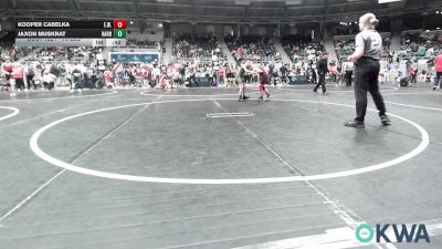 76 lbs Round Of 16 - Kooper Cabelka, Elgin Wrestling vs Jaxon Muskrat, Harrah