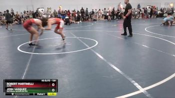 130 lbs Cons. Round 4 - Robert Martinelli, Elite vs Josh Vasquez, Michigan Grappler RTC