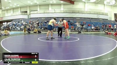 275 lbs Round 4 (6 Team) - Maysn Glesing, Dragon Wrestling Club vs Caleb Thurston, Delta Wrestling Club Inc.