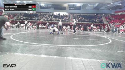 70 lbs Quarterfinal - Clayton Merrell, Mannford Pirate Youth Wrestling vs Hollis Federico, Muskogee Rougher Youth Wrestling
