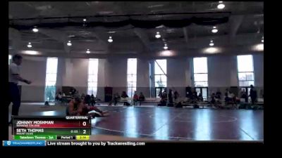 165 lbs Quarterfinal - Johnny Moshman, Roanoke College vs Seth Thomas, Mount Olive