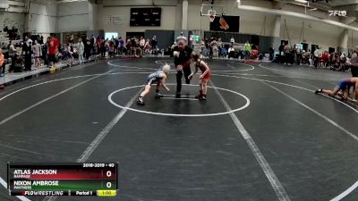 40 lbs Semifinal - Nixon Ambrose, Panthers vs Atlas Jackson, Rampage