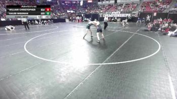 D2-132 lbs Cons. Semi - Kaleb Wiseman, Adams-Friendship vs William Christopher, New London